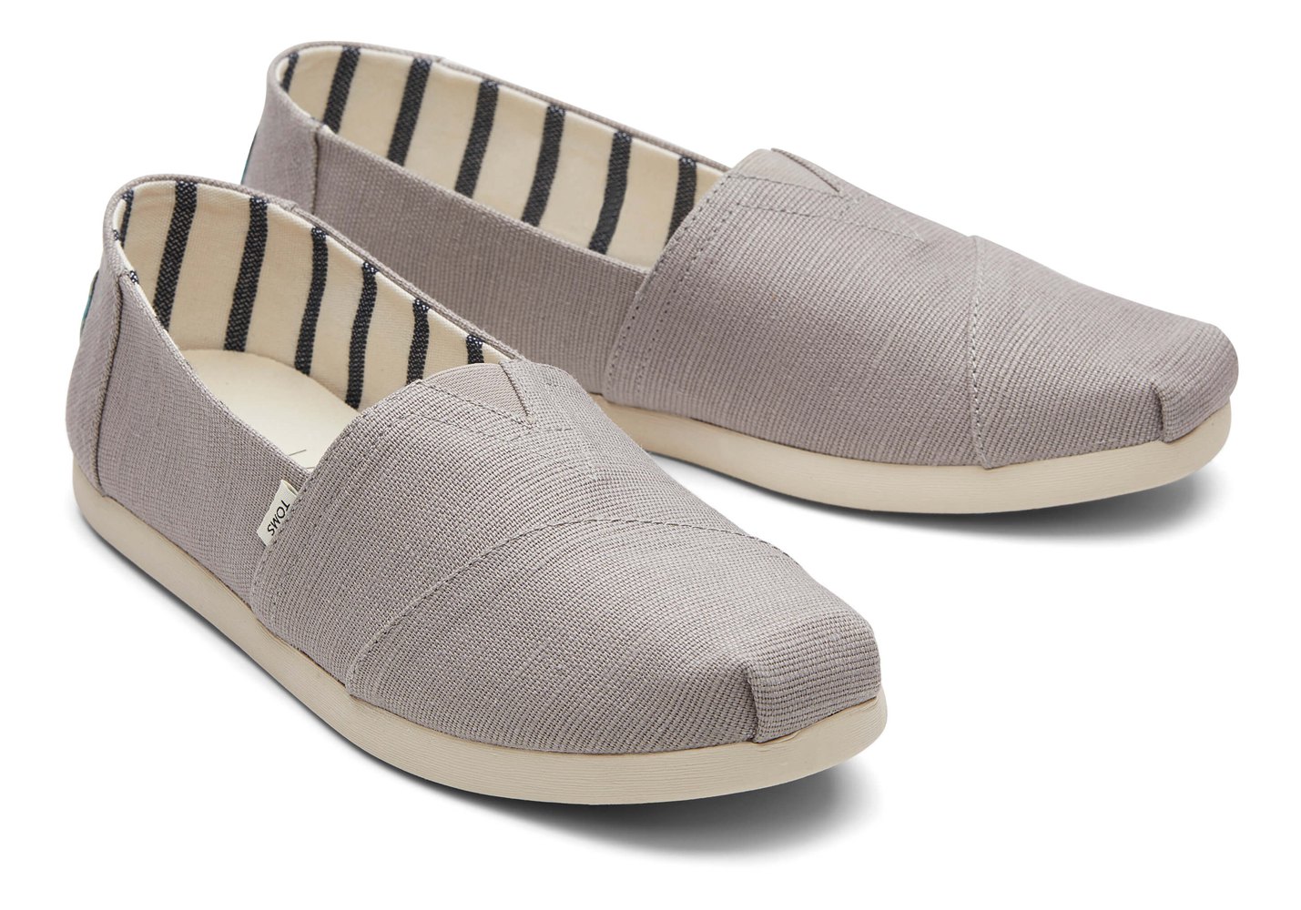 Toms Alpargata Heritage Canvas Espadrille Grey - Mens - 45308-MTIW